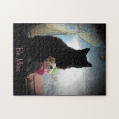 Puzzle Valenpuzzle personnalisé Kitty et Plush (Horizontal)