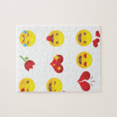Puzzle Valentine Emojis (Horizontal)