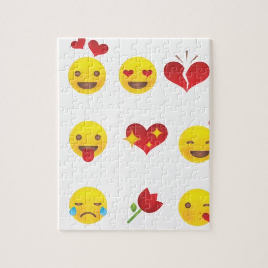 Puzzle Valentine Emojis (Vertical)