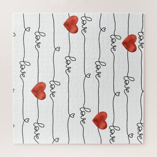 Puzzle Valentine Hearts : Conception 3D (Horizontal)