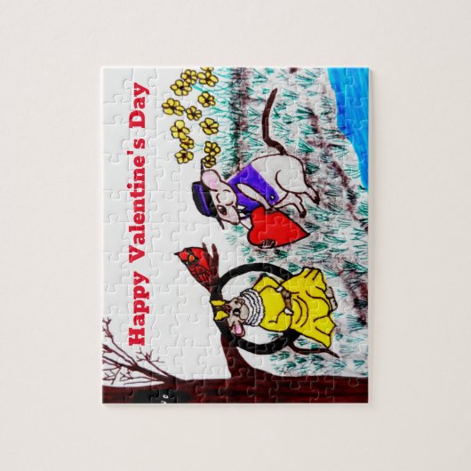 PUZZLE VALENTINE MYRTLE MOUSE BE MINE (Vertical)