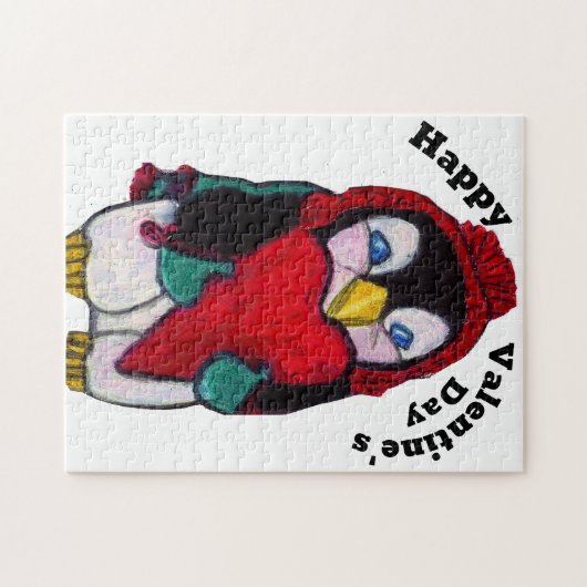 PUZZLE VALENTINE PENGUIN (Horizontal)