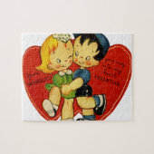 Puzzle Valentine vintage (Horizontal)