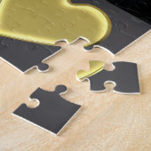 Puzzle Valentine's Day Elegant Gold Photo Collage (Côté)