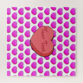 Puzzle Valentines Dessin Coeur de bonbons (Horizontal)