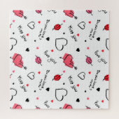 Puzzle Valentine's Hearts Arrow sans couture (Horizontal)