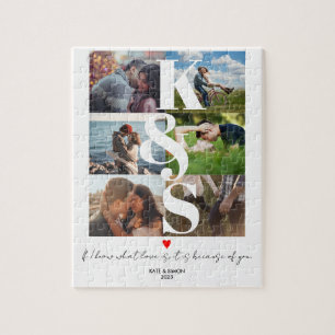 Puzzle Valentines Jour Cadeaux Couple Photo personnalisée