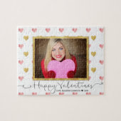 Puzzle Valentines Jour Parties scintillant Coeur Script P (Horizontal)