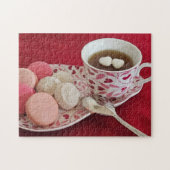Puzzle Valentines Tea and Cookies (Horizontal)