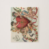 Puzzle Valentines victoriennes vintages, Cherubs Angels C (Vertical)