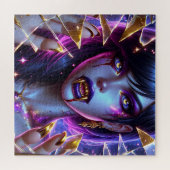 Puzzle Vampire avec des crocs en or Ai Art (Horizontal)