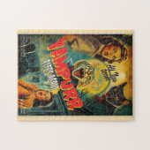 Puzzle Vampire chat - affiche d'horreur rétro (Horizontal)