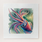 Puzzle vampire squid 171024AREF124 - Watercolor (Horizontal)