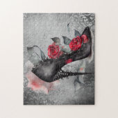 Puzzle Vampy Spike Stiletto | Rouge Rose Haut-talon Grung (Vertical)