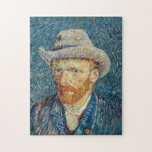 Puzzle Van Gogh - Autoportrait au chapeau de feutre gris