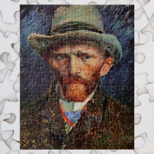Puzzle Van Gogh ; Autoportrait avec Casquette Grey Felt