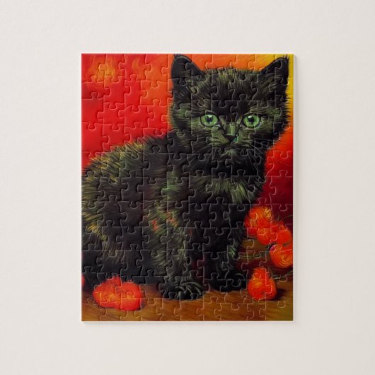 Puzzle Van Gogh Black Kitten (Vertical)