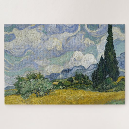 Puzzle Van gogh - Champ de blé avec cyprès (Horizontal)