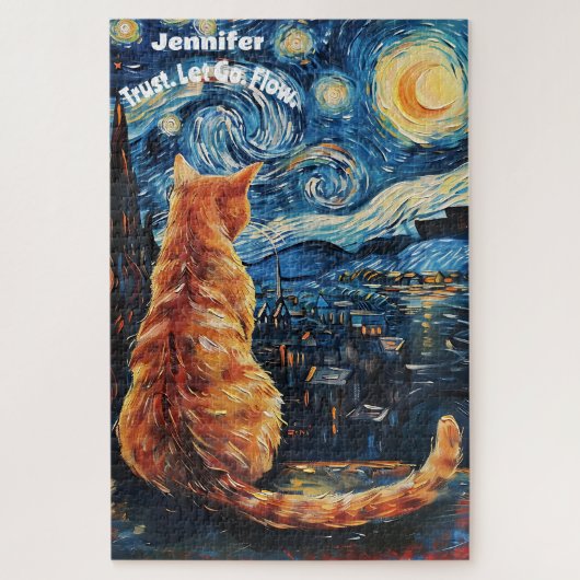 Puzzle Van Gogh Cute Feline (Vertical)