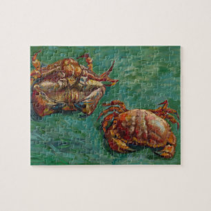 Puzzle Van Gogh Deux Crabes Art Impressionniste Vert