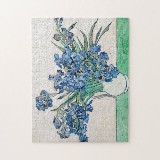 Puzzle Van Gogh Irises Dans Un Vase Peint (Vertical)