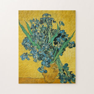 Puzzle Van Gogh Irises Vase Yellow Floral Painting