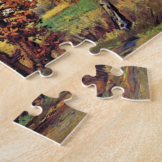 Puzzle Van Gogh - Paysage Automne Avec Quatre Arbres (Côté)