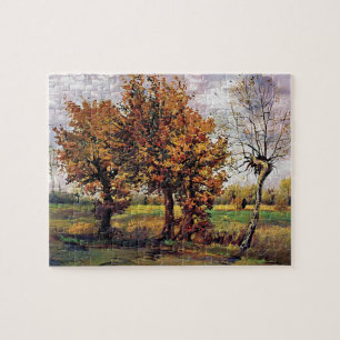 Puzzle Van Gogh - Paysage d'automne avec quatre arbres