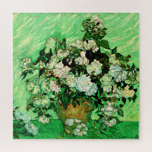 Puzzle Van Gogh - Roses blanches, célèbre peinture,