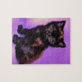 Puzzle Van Gogh Style Chat pourpre (Horizontal)