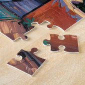 Puzzle Van Gogh Style Santa Fe Travel Art with Adobe Home (Côté)