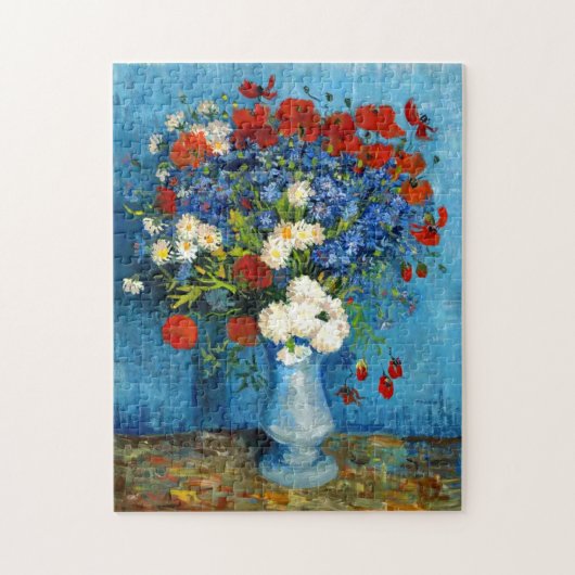 Puzzle Van Gogh Vase avec Cornflowers et Poppies (Vertical)