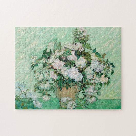 Puzzle Van Gogh Vase avec Roses Roses Roses Rose Peinture (Horizontal)
