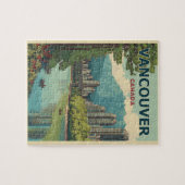 Puzzle Vancouver Canada Travel Art Vintage (Horizontal)
