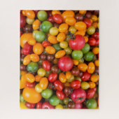 Puzzle Variété colorée d'espèces de tomates (Vertical)