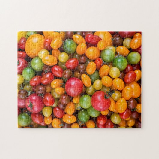 Puzzle Variété colorée d'espèces de tomates (Horizontal)