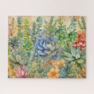 Puzzle Variété de plantes succulentes