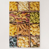Puzzle Variétés colorées de pâtes alimentaires (Vertical)
