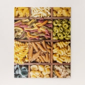 Puzzle Variétés colorées de pâtes alimentaires (Vertical)