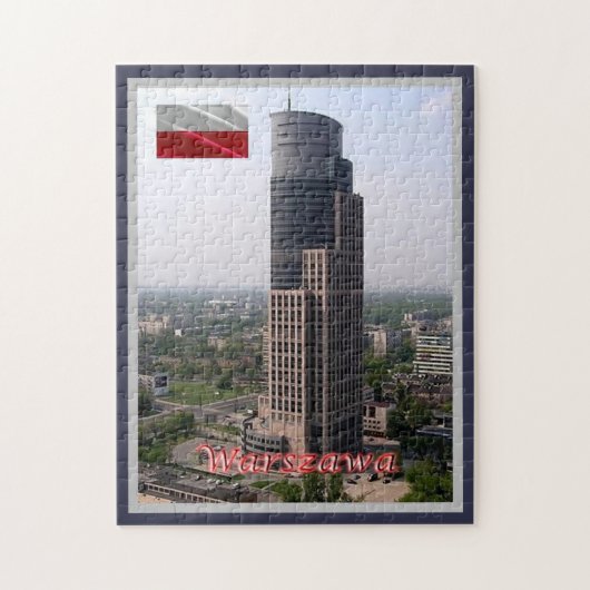 Puzzle Varsovie - Tour de commerce - Pologne - (Vertical)
