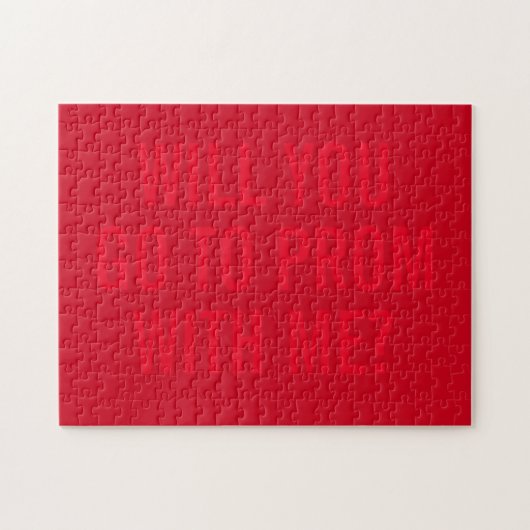 Puzzle Vas-Tu Aller Au bal Avec Moi ? Message secret (Horizontal)