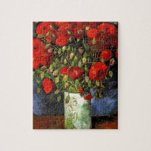 Puzzle Vase aux Coquelicots Rouges Vincent van Gogh