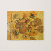 Puzzle Vase avec 15 tournesols par Vincent van Gogh (Horizontal)