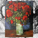 Puzzle Vase avec des pavots rouges par Vincent van Gogh<br><div class="desc">Vase with Red Poppies de Vincent van Gogh est un post impressionnisme d'art vintage encore vie fleuri peinture nature. Un beau bouquet de fleurs de pavot rouge fleuri du jardin dans un vase. Cette Saint-Valentin vous dit Je t'aime avec des fleurs qui vont dernier une vie. À propos de l'artiste...</div>