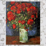 Puzzle Vase avec des pavots rouges par Vincent van Gogh<br><div class="desc">Vase with Red Poppies de Vincent van Gogh est un post impressionnisme d'art vintage encore vie fleuri peinture nature. Un beau bouquet de fleurs de pavot rouge fleuri du jardin dans un vase. Cette Saint-Valentin vous dit Je t'aime avec des fleurs qui vont dernier une vie. À propos de l'artiste...</div>