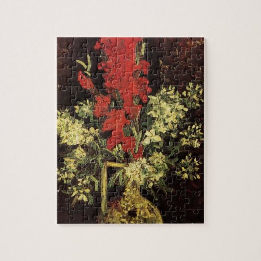 Puzzle Vase avec Glaïeuls, Œillets par Vincent van Gogh (Vertical)