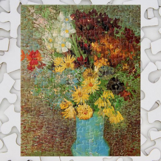 Puzzle Vase avec marguerites et anémones par Vincent van