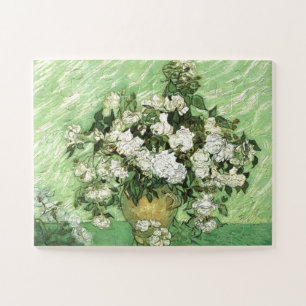 Puzzle Vase avec Rose - Van Gogh Peinture Art Vintage