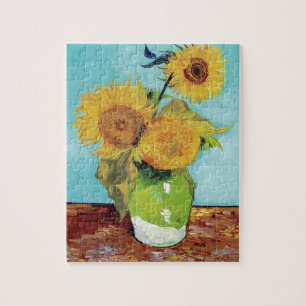 Puzzle Vase avec trois tournesols par Vincent Van Gogh
