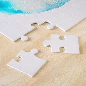 Puzzle Vase bleu aquarelle ikebana (Côté)